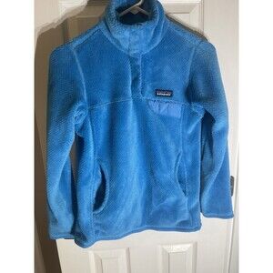 Patagonia Re-Tool Snap-T Pullover Jacket Turquoise Fleece Sweater Womens Sz XS